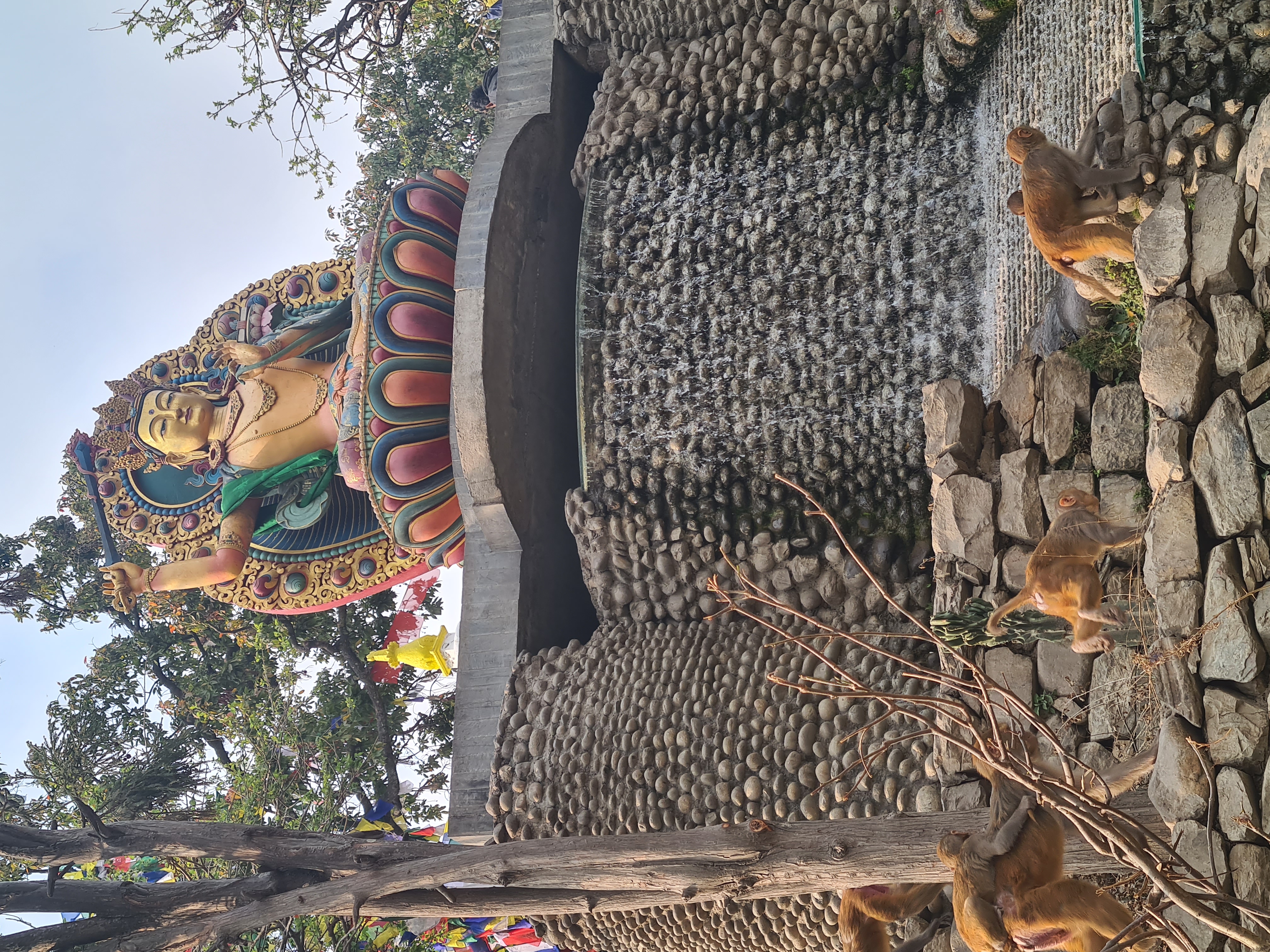 A statue of a person with a fox in front of a stone structure

AI-generated content may be incorrect.
